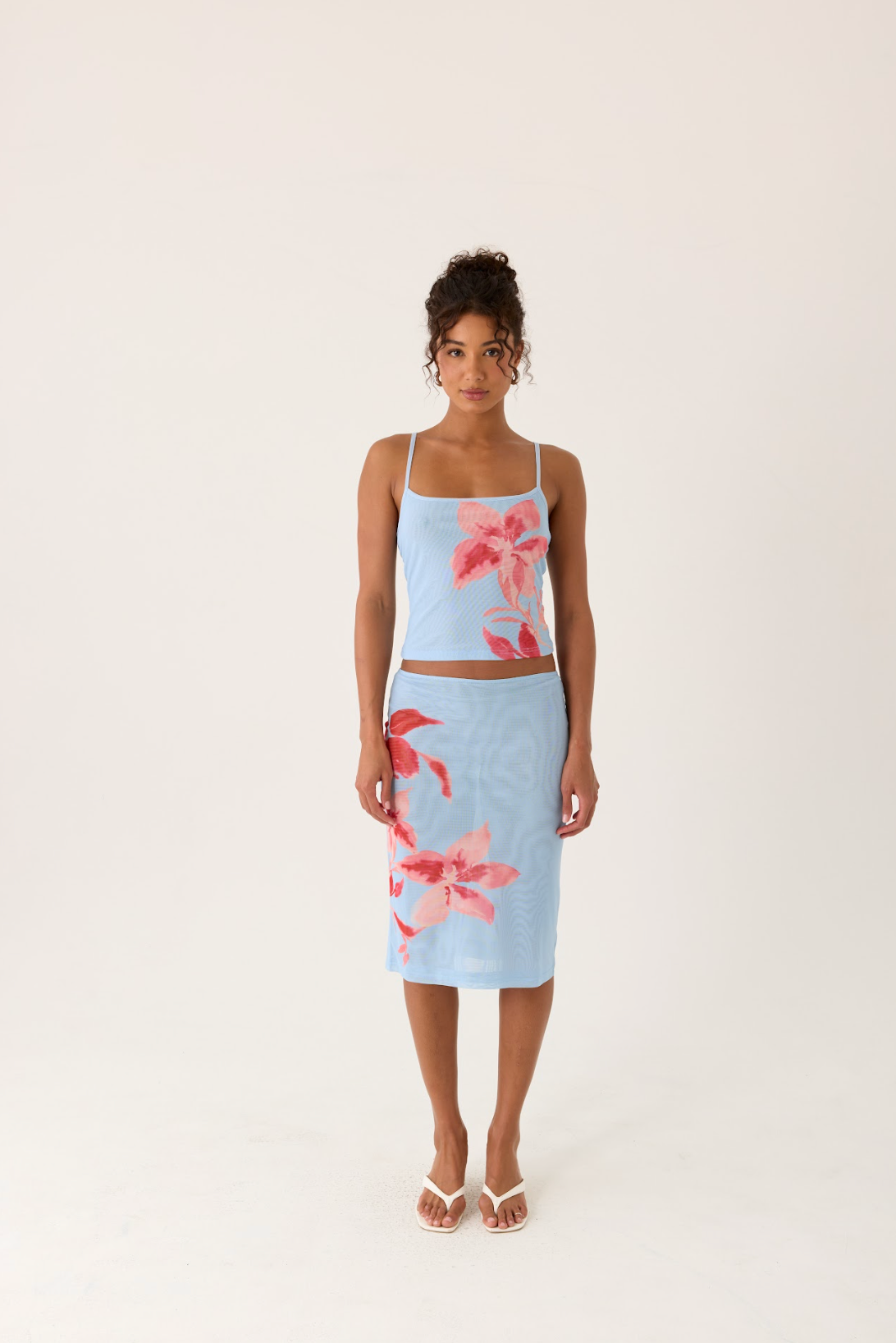 Tamia Cami Top - Blue Petal